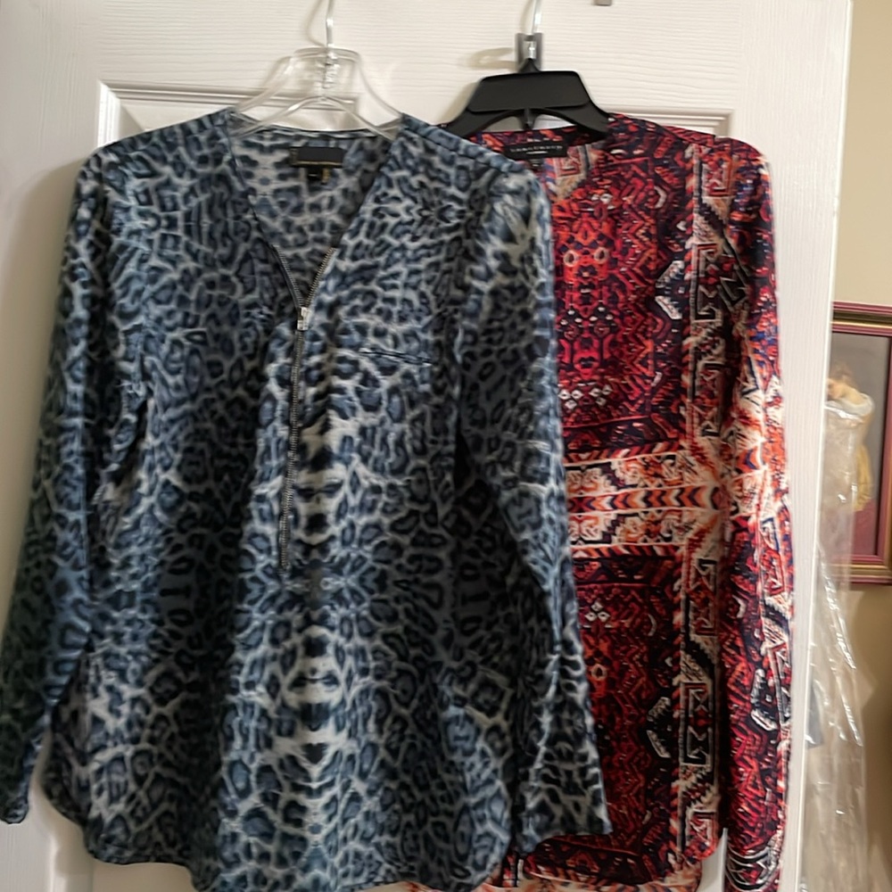 2-4-1 Cute Sanctuary Top and Jeans by B blue leopard Size Med